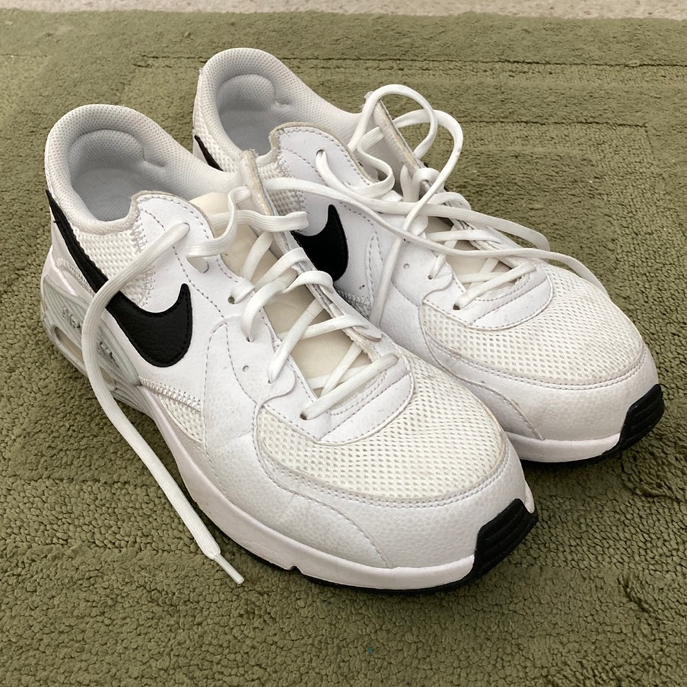 White and Black Athletic Sneakers